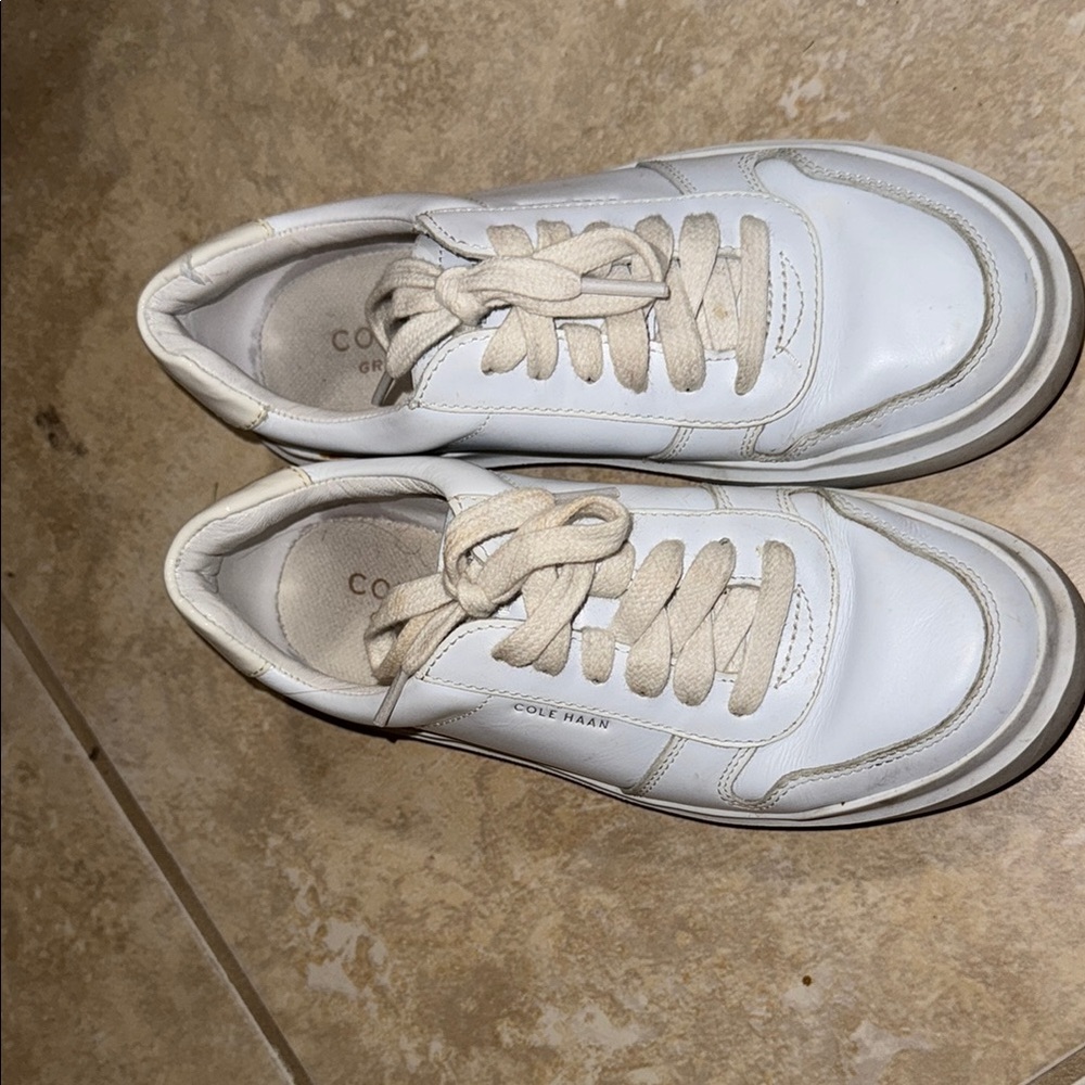 Cole Haan Classic White Leather Sneakers